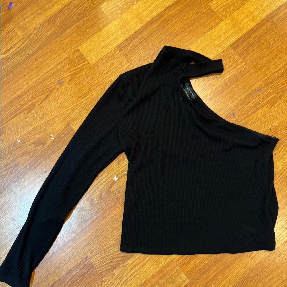 Urban Outfitters Black Asymmetrical Top